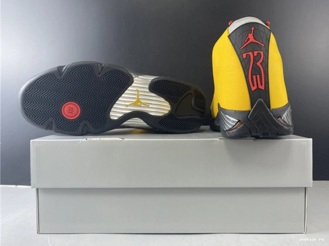 Rep Onekick GOLD BQ3685-706 UNIVERSITY AIR 14 RETRO JORDAN 0811